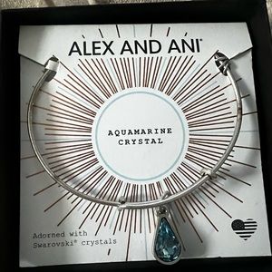 New in box Alex and Ani March Birthstone Bracelet.
